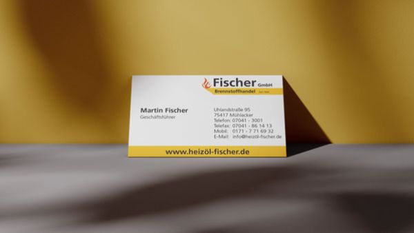 fischer brennstoffhandel visitenkarte