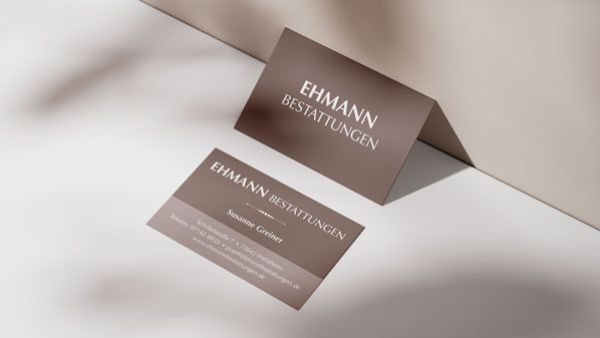 ehmann bestattungen visitenkarte